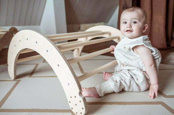 Babyschlafsack mit Füssen (3) Piklerdreieck Montessori Dreieck Babyschlafsack