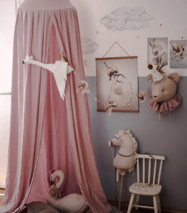 Bett Baldachin Pink 1 Bett Baldachin Pink 1