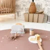 Bodenschutzmatte Dots Cinnamon braun Hochstuhl