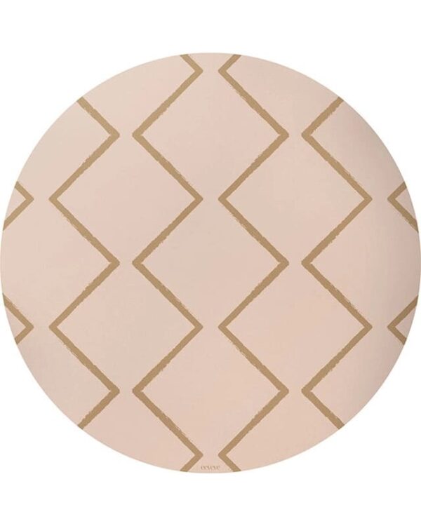 Eeveve Runde Bodenmatte Baby Beni Autumn Gold Bodenschutzmatte Hochstuhl