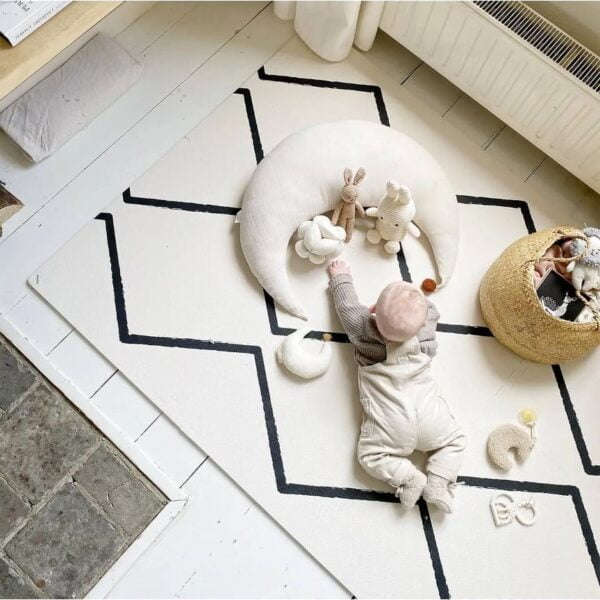 Eeveve Spielmatte Baby elegant Krabbelmatte Beni Ecru 1 Spielmatte Baby Krabbelmatte