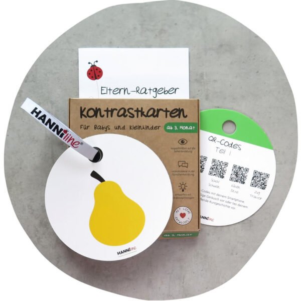 HANNIline-Kontrast-Karten-ab-3-Monat-3 Montessori Baby Sehen Fördern