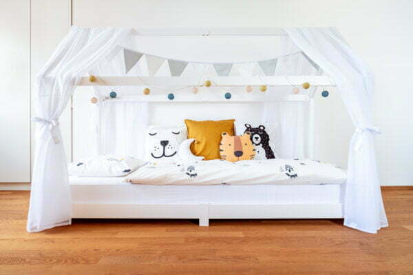 Hausbett Deko Montessori Bett Cotton Ball