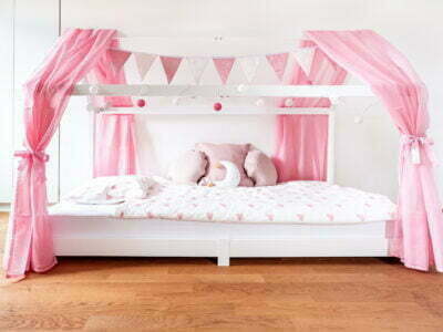 Hausbett Deko Montessori Bett Cotton Ball