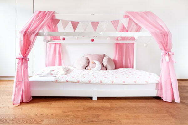 Hausbett Deko Montessori Bett Cotton Ball 2