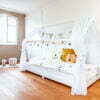 Hausbett Deko Set Montessori Bett Cotton Balls