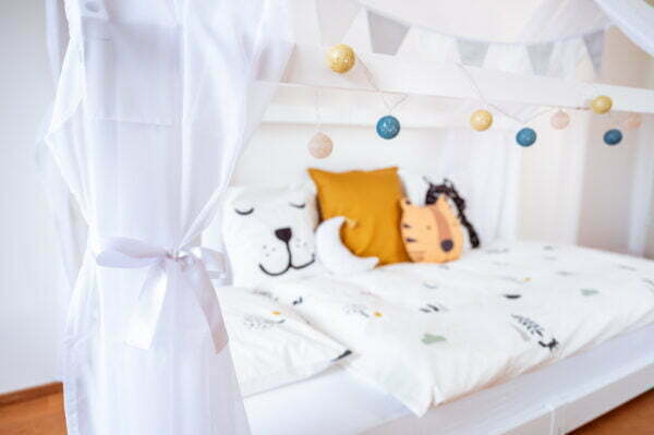 Hausbett Deko Set Montessori Bett (5) Hausbett Deko Set Montessori Bett