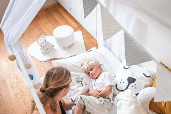 Hausbett Deko Set Montessori Bett (6) Hausbett Deko Set Montessori Bett