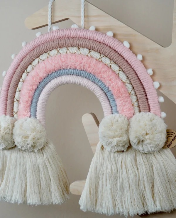 Makramee Regenbogen Kinderzimmerdeko (2) Makramee Regenbogen Kinderzimmerdeko (2)