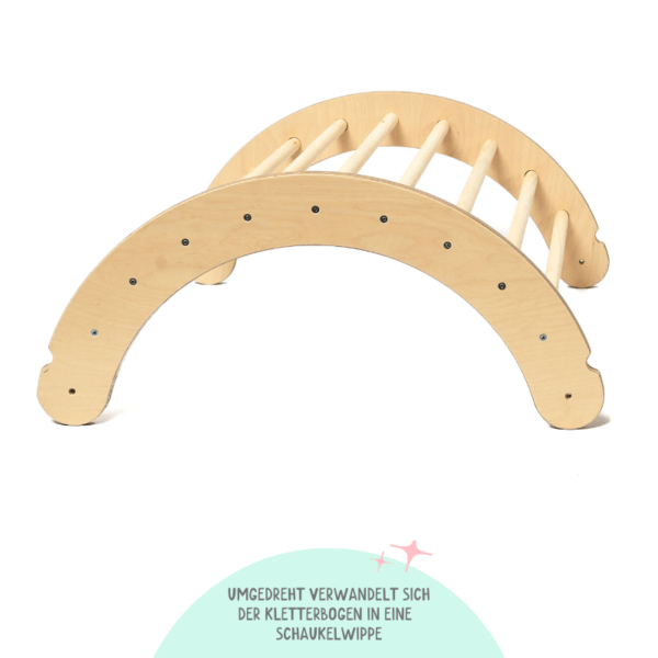 Pikler Dreieck mit Kletterbogen Pikler Dreieck mit Kletterbogen